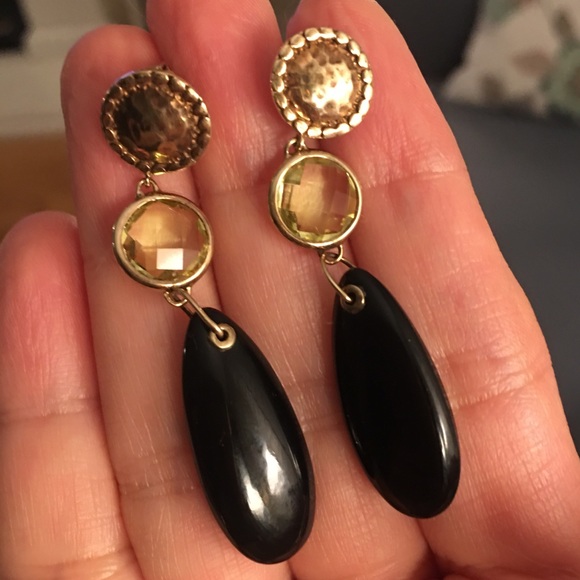 Michael Valitutti signed citrine sterling earrings - Picture 7 of 7